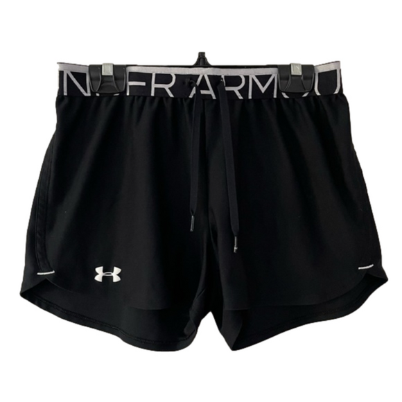 Under Armour Pants - Under Armour Black Active Workout Gym Shorts Size Small Bin 3D